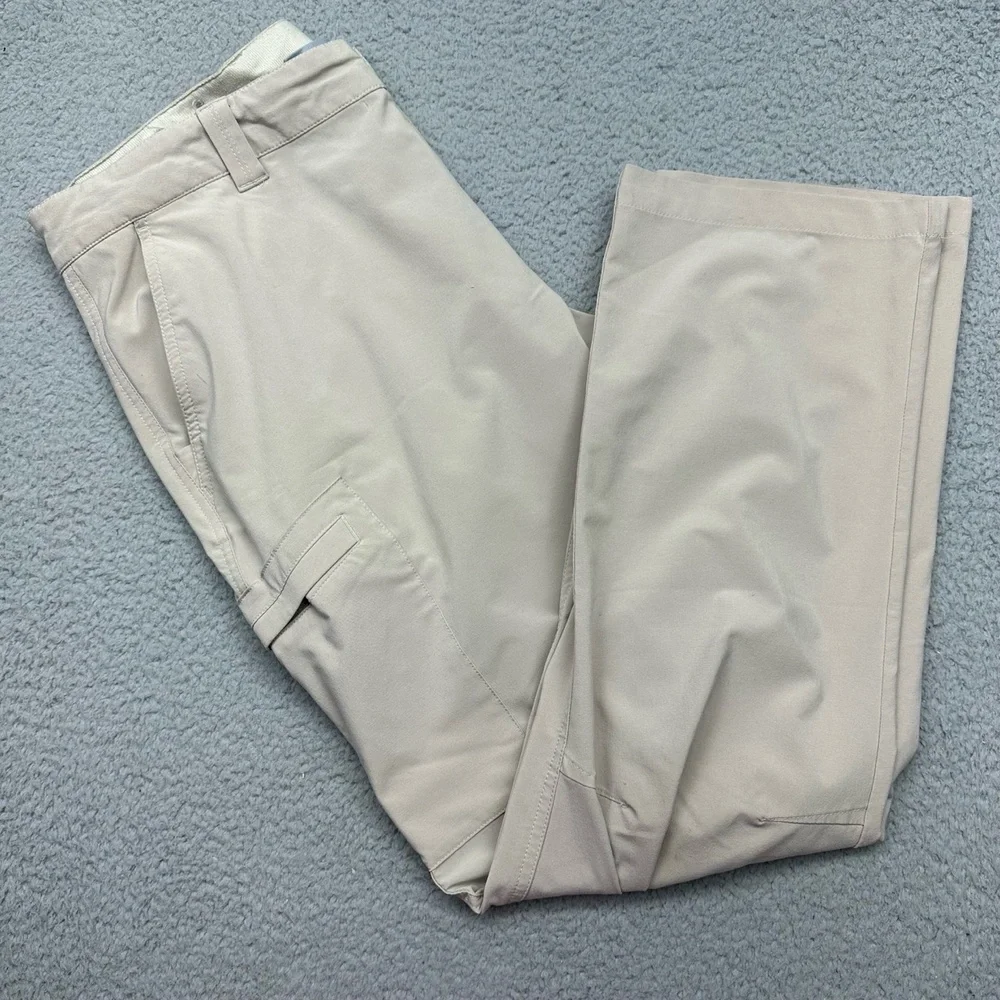 Columbia PFG XM3629 Mens Size 36W 30L Beige Cropped Cargo Fishing Outdoors Pants
